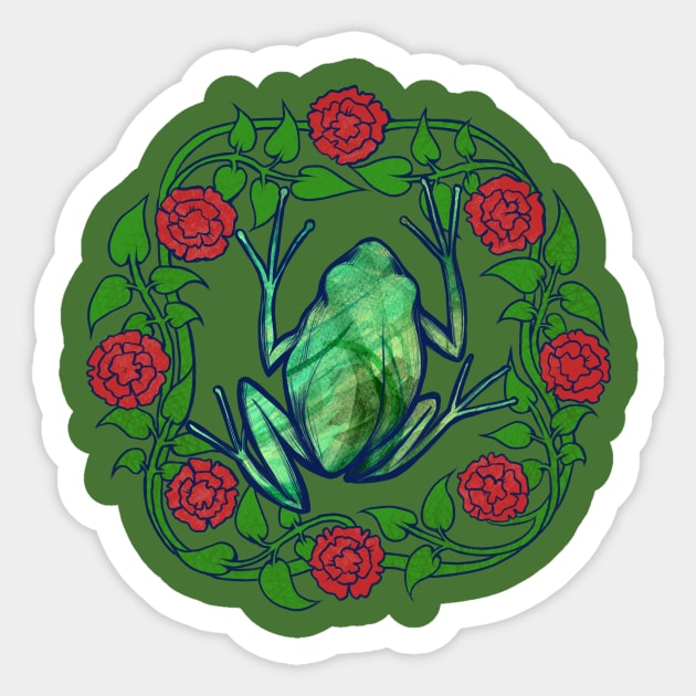 Froggy Sticker by bubbsnugg